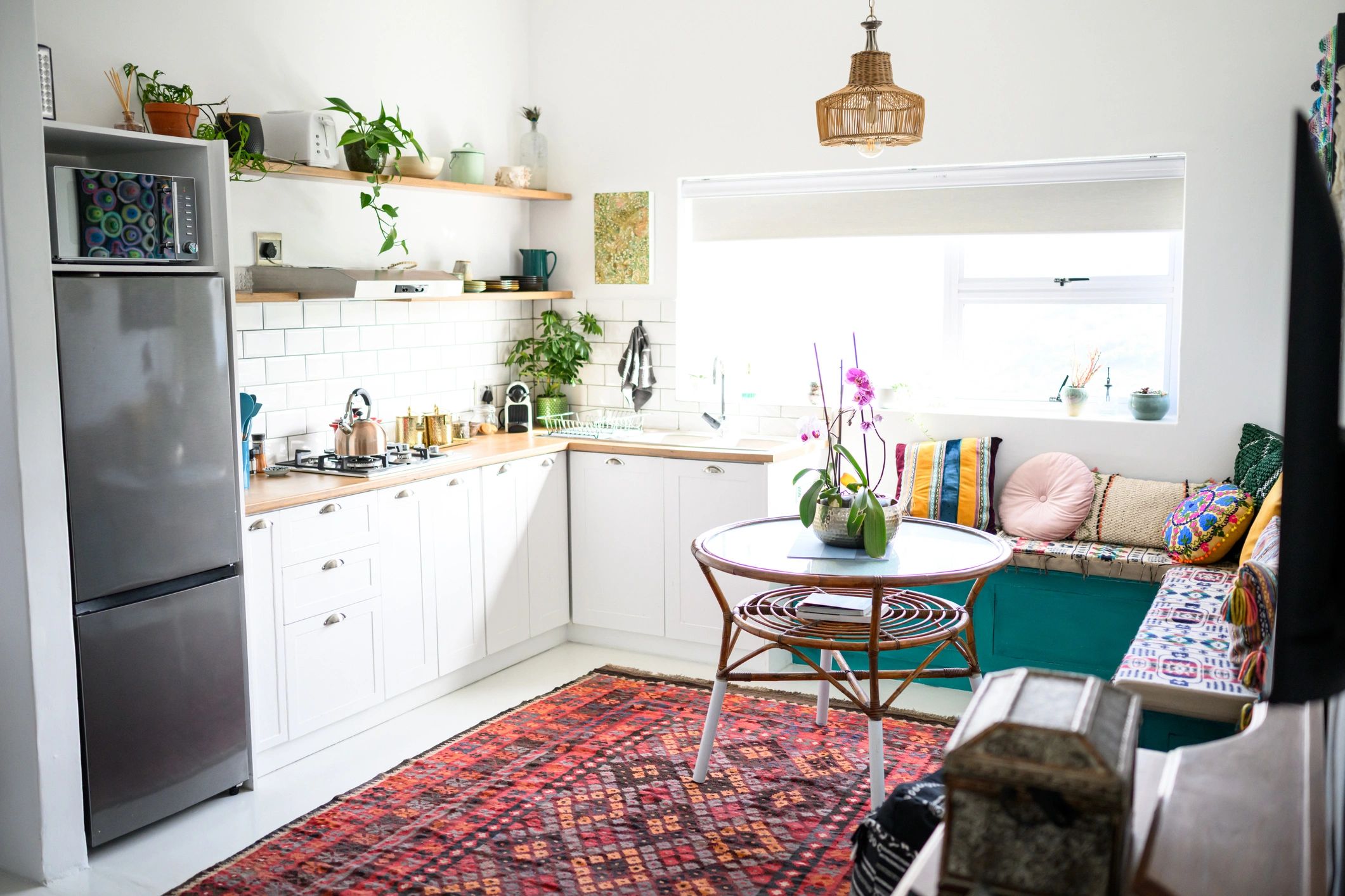 Bright fitted kitchen interior